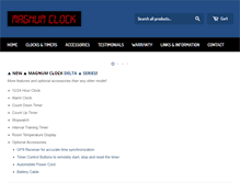 Tablet Screenshot of magnumclock.com